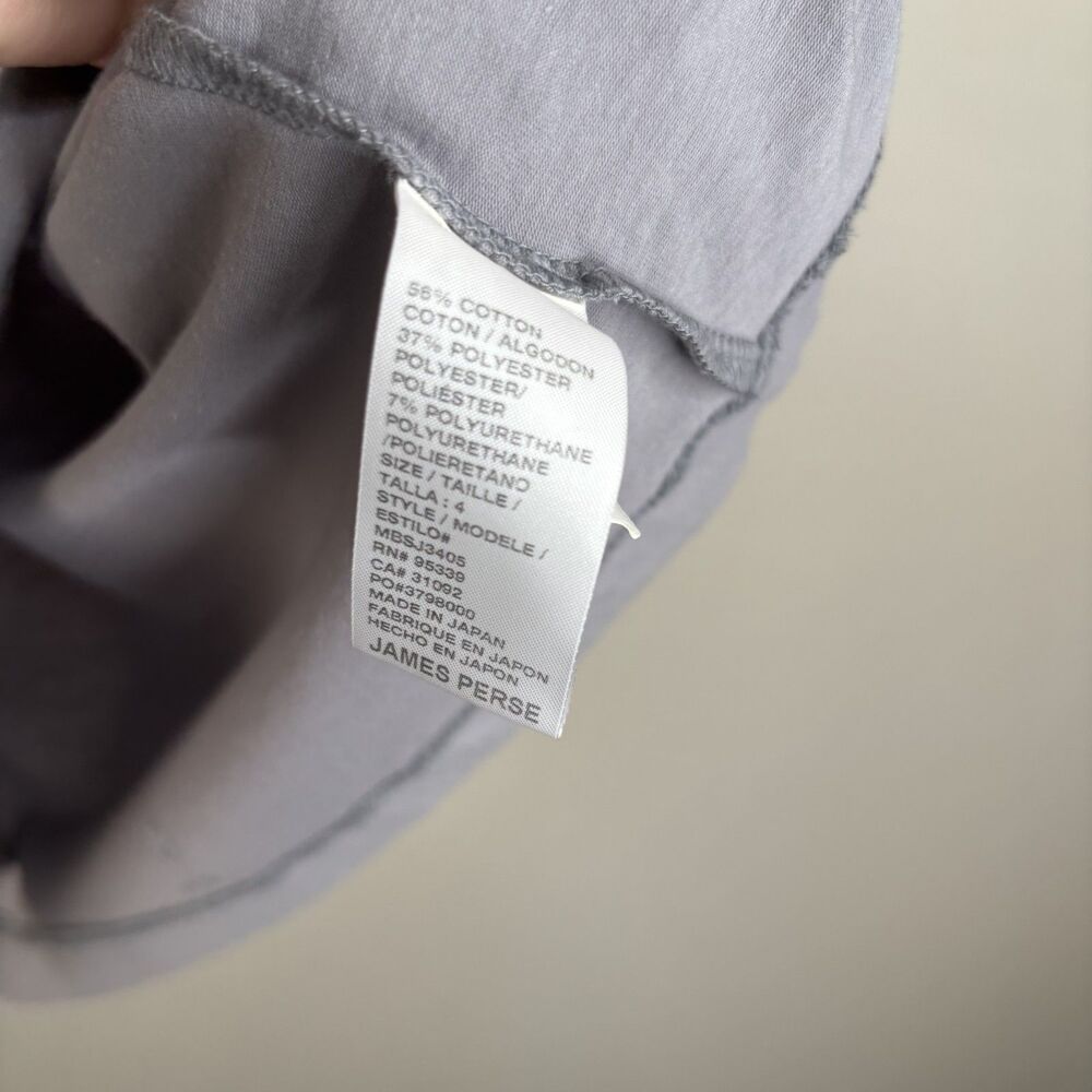 James Perse Brushed Jersey Polo Shirt - Picture 5 of 5